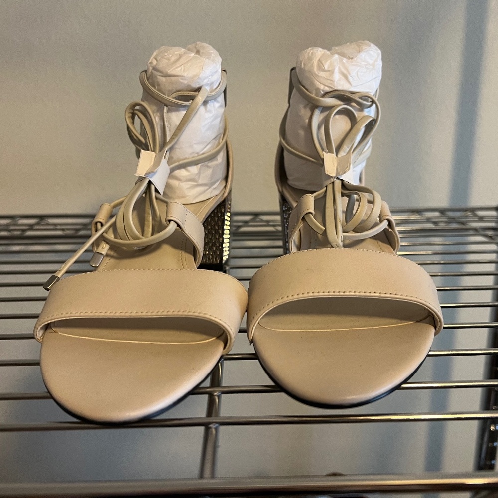 Calvin Klein leather lace up sandal